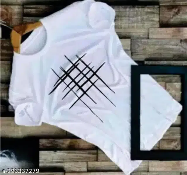Half Sleeves T-Shirt for Men (White, XL)