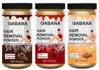 Combo of Gabana Chocolate, Rose & Sandalwood Fragrance Instant Painless Hair Removal Powder (150 g, Pack of 3)