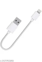 Power Bank Charging Cable for iPhone (White, 20 cm)