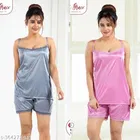 Satin Nightsuit for Women 