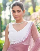 Net Embellished Saree for Women 