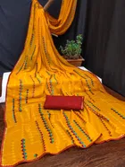 Georgette Printed Saree for Women 