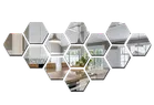 Acrylic Hexagon Shaped Wall Mirror Stickers 