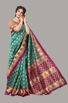 Saree with Unstitched Blouse for Women 