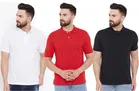 Polo Solid T-shirts for Men, Pack of 3 