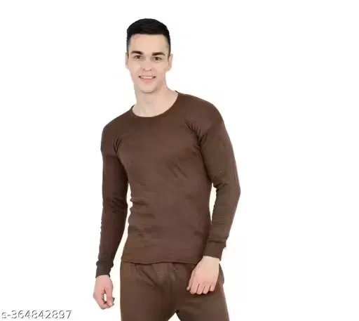 Milanch Thermal Top for Men (Grey, XL)