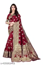 Banarasi Silk Zari Woven Saree for Women 