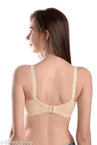 Nylon Bra for Women, Beige 