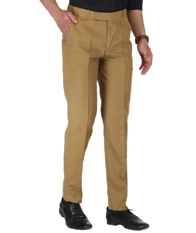 Cotton Trouser for Men (Tan, 30)