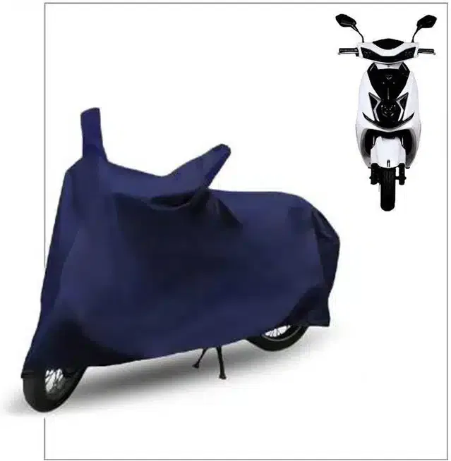 Waterproof & UV Protection Polyester Full Body Cover for Royal Enfield Scrambler (Blue)