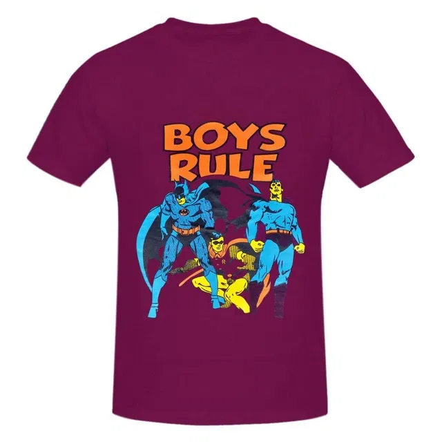 Cotton Round Neck Printed T-Shirt for Boys (Maroon, 5-6 Years)