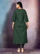 Floral Embroidered Cotton Kurti for Women 