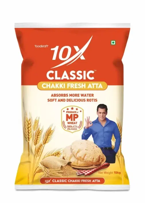 10X क्लासिक चक्की फ्रेश आटा 10 Kg