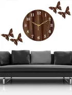 MDF Wall Clock with Butterfly