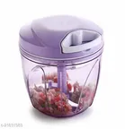 Plastic Manual Vegetables & Fruits Chopper (Purple, 900 ml)