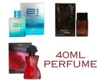 Combo of CFS Chocolate Fantasy with Rose Lady & 21 Club Blue Perfumes for Men & Women (40 ml, Pack of 3)