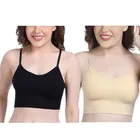 Cotton Blend Padded Camisole Bra for Women 