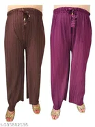 Palazzo Pants for Women, Pack of 2 