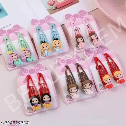 Hair Clips for Women, Pack of 6 (Multicolor)