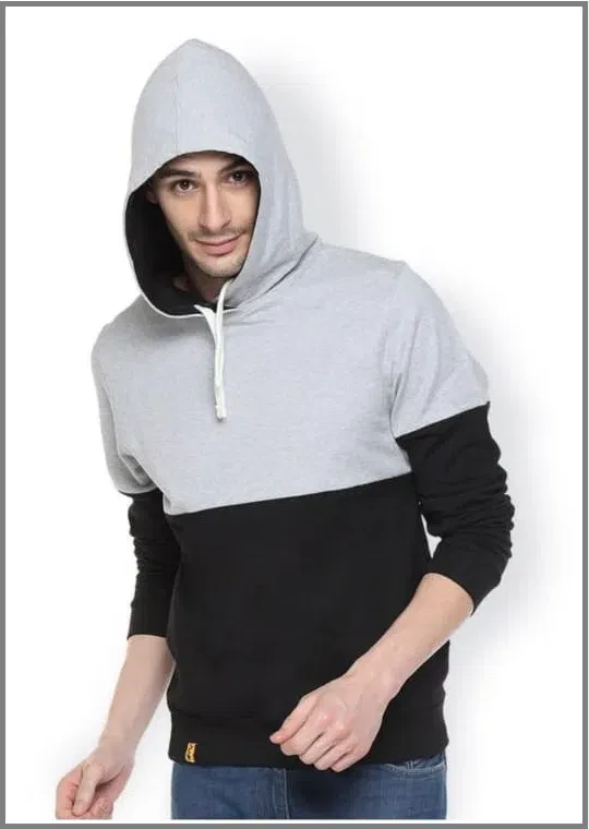 Men's Solid Sweatshirt (Multicolor, XL) (SVG-1)