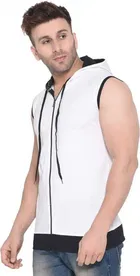 Sleeveless Hooded T-Shirt for Men 