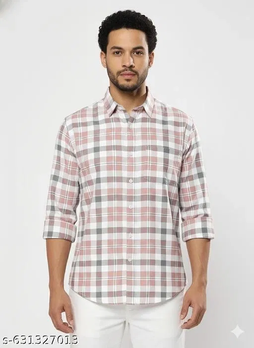 Cotton Blend Printed Shirt for Men, Multicolor (XL)