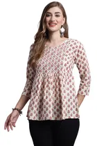 Cotton Printed Top for Women 