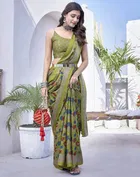 Chiffon Printed Saree for Women 