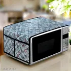 KANUSHI Industries® Microwave / Oven Top Cover With 4 Utility Pockets + 1 Pc Top Load Semi Automatic Washing Machine Cover 