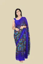 Georgette Printed Saree for Women 