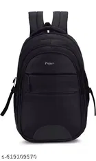 PRAYER BAGs  48L Black Laptop Backpack with 5 Compartment, Bottle Pocket, Front Pocket|Fits upto 17Inch Laptop Bag |Business, College, School Backpack|Casual Daypacks|Durable Backpack for Men & Women trendy men backpack