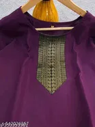 Cotton Kurti for Women,  Purple  