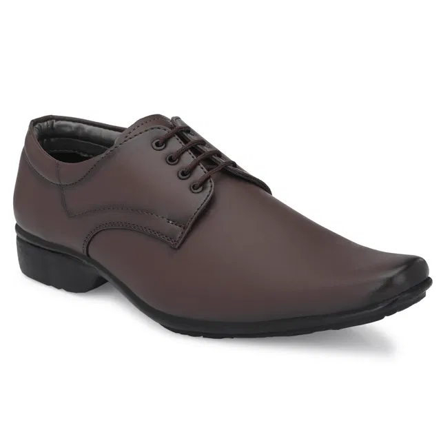 Formal Shoes for Men (Brown, 8)