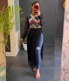 Georgette Straight Kurti for Women 