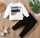 Hosiery Cotton Full Sleeves T-Shirt with Pant Clothing Set for Kids 
