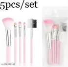 5 Pcs Makeup Brushes & Eyeliner with Makeup Blender 
