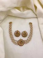 Zircon Gold-plated Necklace Set for Women 