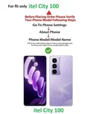 Silicone Mobile Back Cover for itel C671L / Itel_City 100 