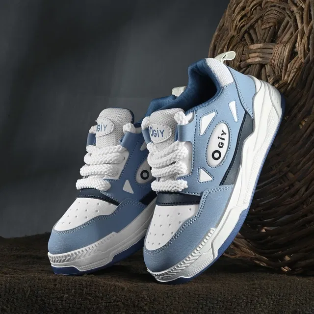 Casual Shoes for Kids (Blue & White, 13C)
