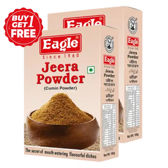 ईगल जीरा पाउडर 2X100 g (1 के साथ एक मुफ्त)