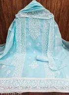 Embroidered Floral Patiala Suit for Women 