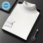 Cotton Blend High Neck T-shirt for Men 