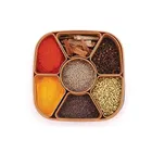 Plastic 7 Section Spice Container with Lid 