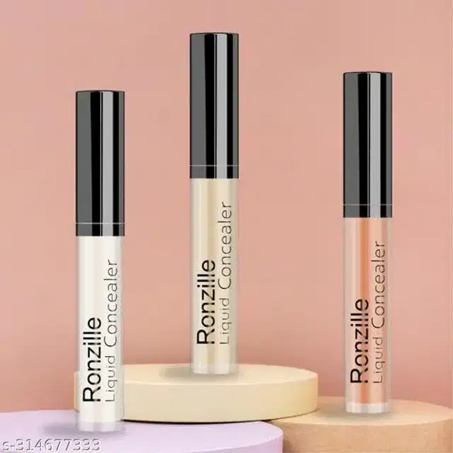 Ronzille Liquid Concealer (Multicolor, 9 g) (Pack of 3)