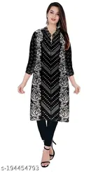 Woolen Printed Kurti for Women 