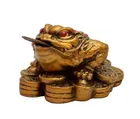 Polyresin Fengshui Three Legged Toad Showpiece 