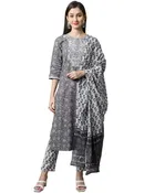 Cotton Cambric Printed Kurta Set for Women 