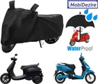 Polyester Waterproof Scooty Cover with Mirror Pocket for Suzuki Acces, Avenish125, Burgman, Yamaha Rayzr, Fascino (Black)