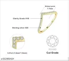 Gold Plated Alloy Rings for Women