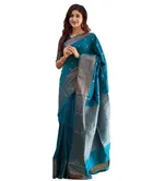 Banarasi Silk Printed Saree for Women 